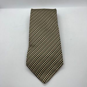 Nickerson 100% Silk Plaid Tie Vintage
